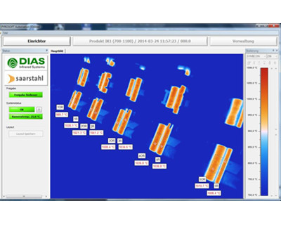德国DIAS连铸铸坯红外热像测温系统