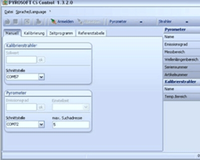 DIAS黑体炉设置和标定软件 PYROSOFT_CS_Control
