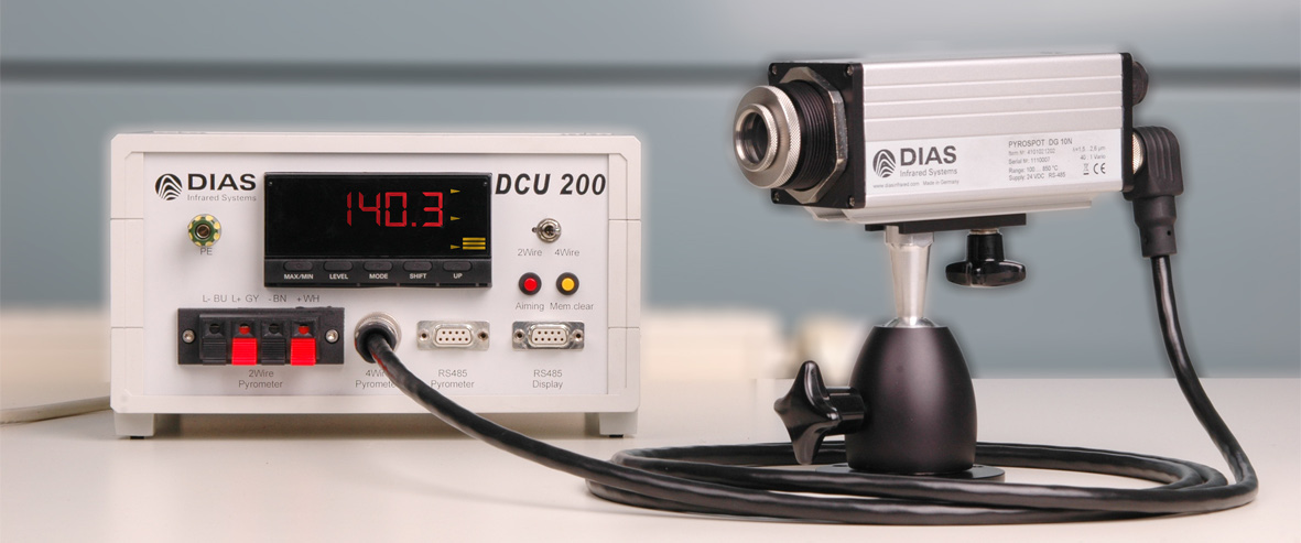 DCU200数显控制器连接DIAS红外测温仪